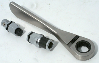 Ratchet with Bit & Socket Adaptor 1/4"D (4002)