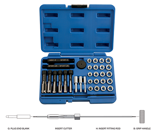 Glow Plug Thread Repair Kit