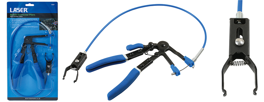 Difficult to access fuel-line connectors? Try these innovative Button Connector Pliers.