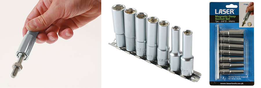 The socket set with a difference: new magnetic deep socket set.