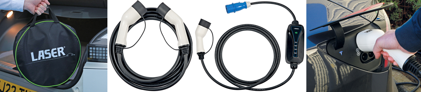 Comprehensive EV charging cable range from Laser Tools