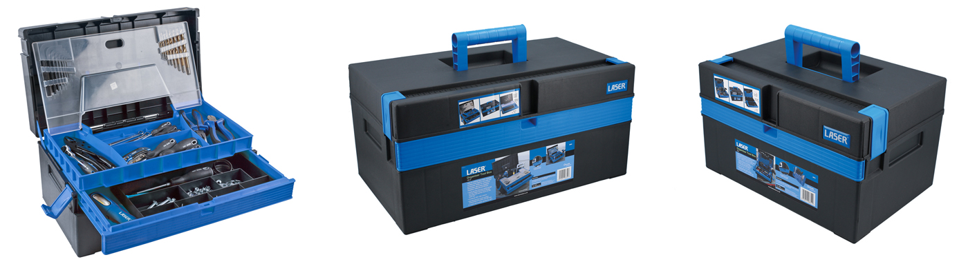 Super-versatile organiser tool boxes 