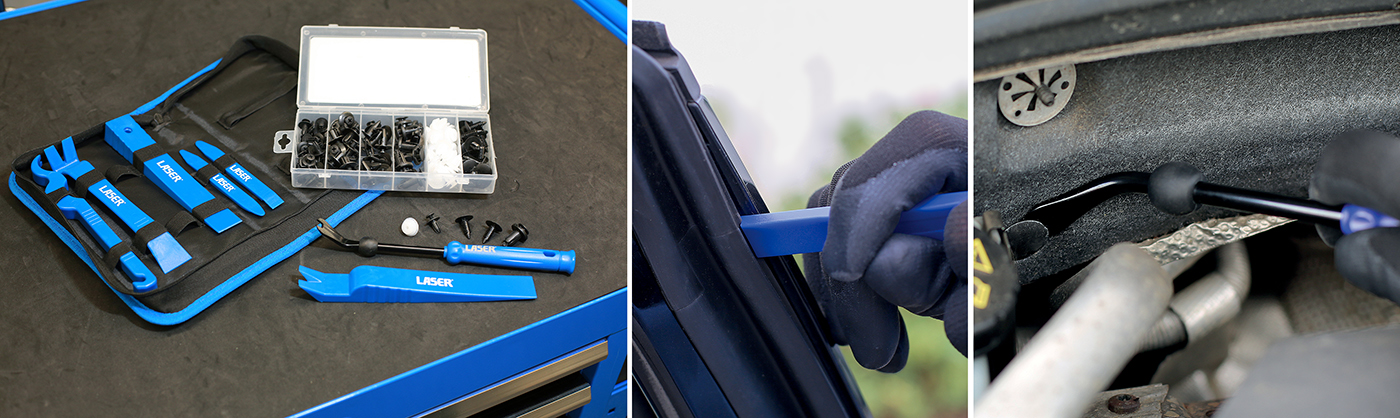 Versatile new vehicle trim tool kit