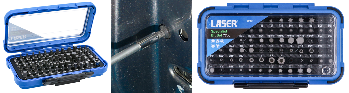 Comprehensive and versatile specialist bit set from Laser Tools 