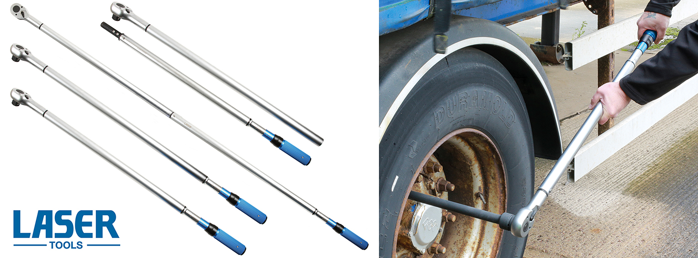 Four new heavy-duty torque wrenches from Laser Tools — designed for high-torque applications