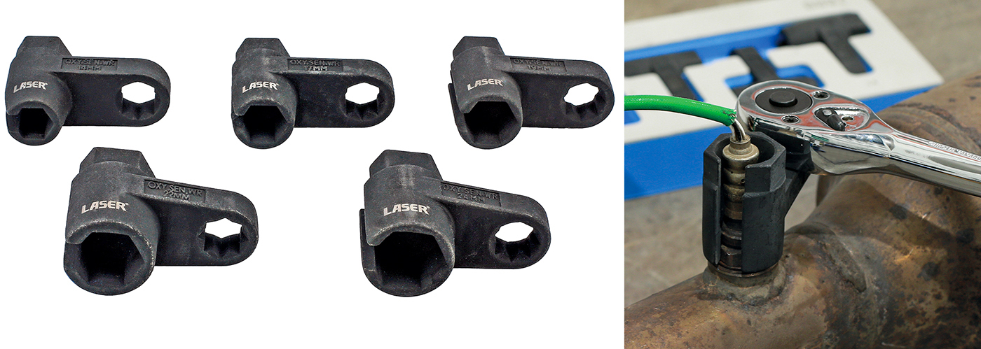 Remove exhaust sensors with ease, with this 5-piece specialist socket set 