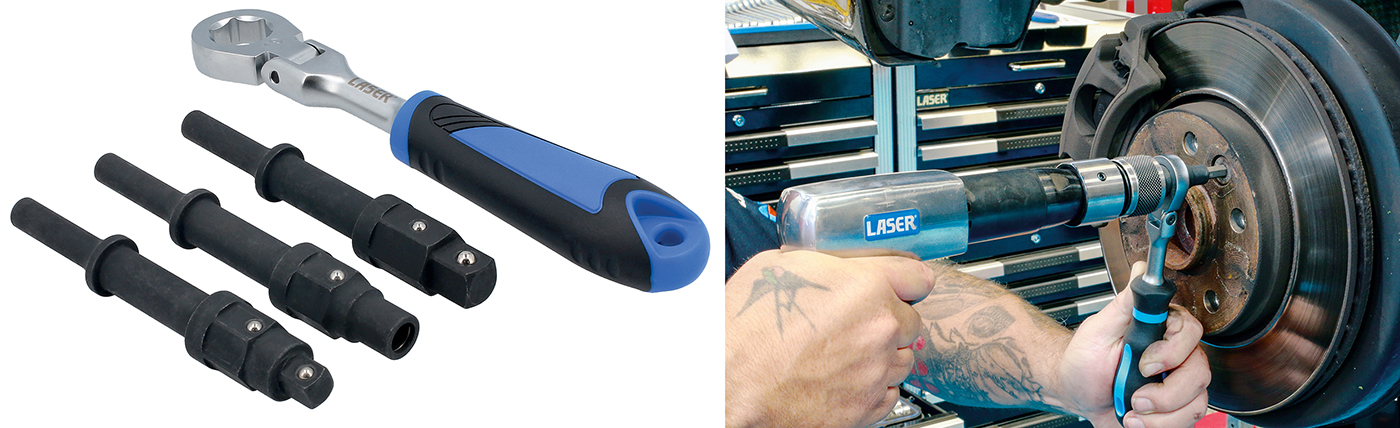 Break free stubborn fixings with ease – new Impact Driver & Wrench Set from Laser Tools