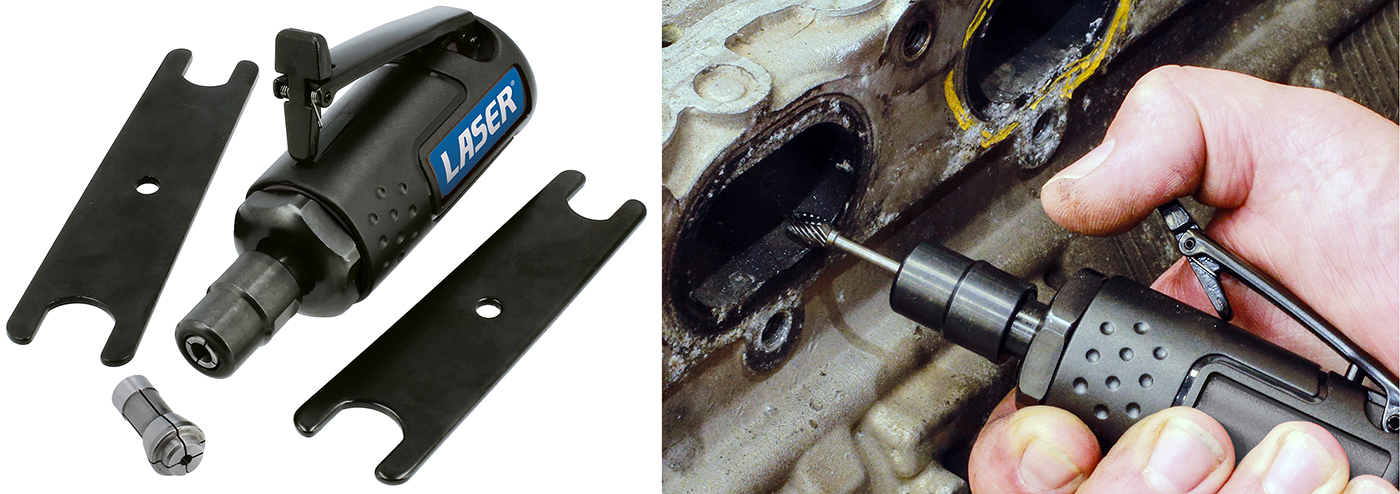 New mini air-powered die grinder from Laser Tools