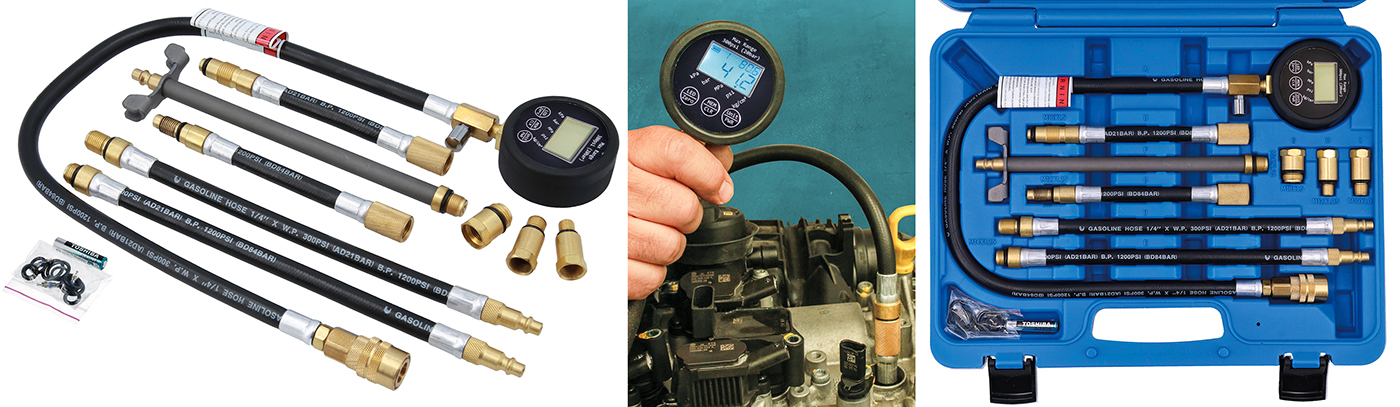 Access those deep-seated spark plug holes with this new digital compression tester from Laser Tools 