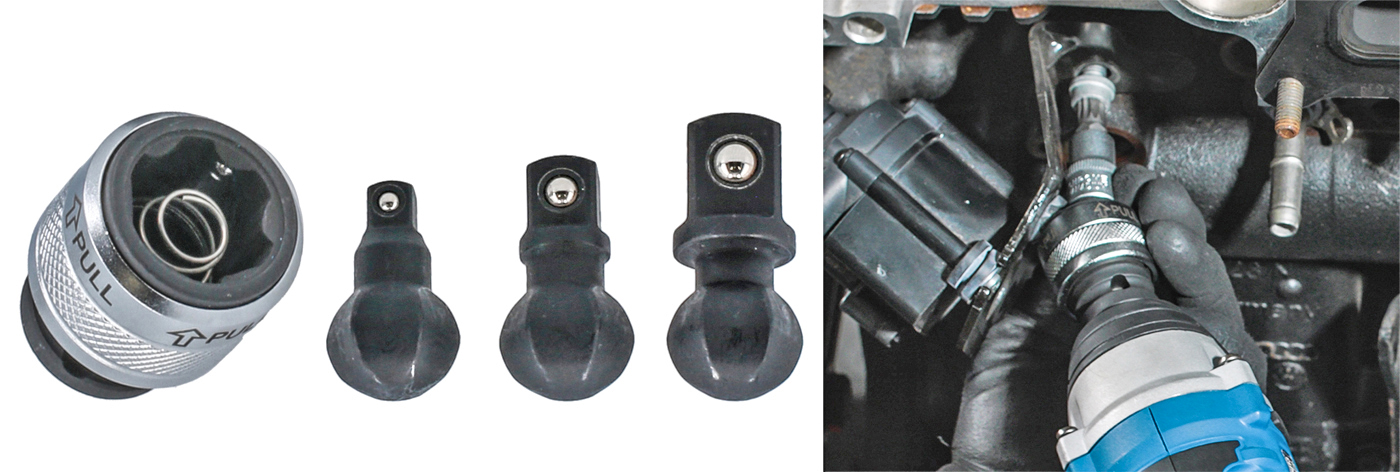 Two new impact universal-joint sets from Laser Tools — for speed and maximum flexibility in confined spaces 