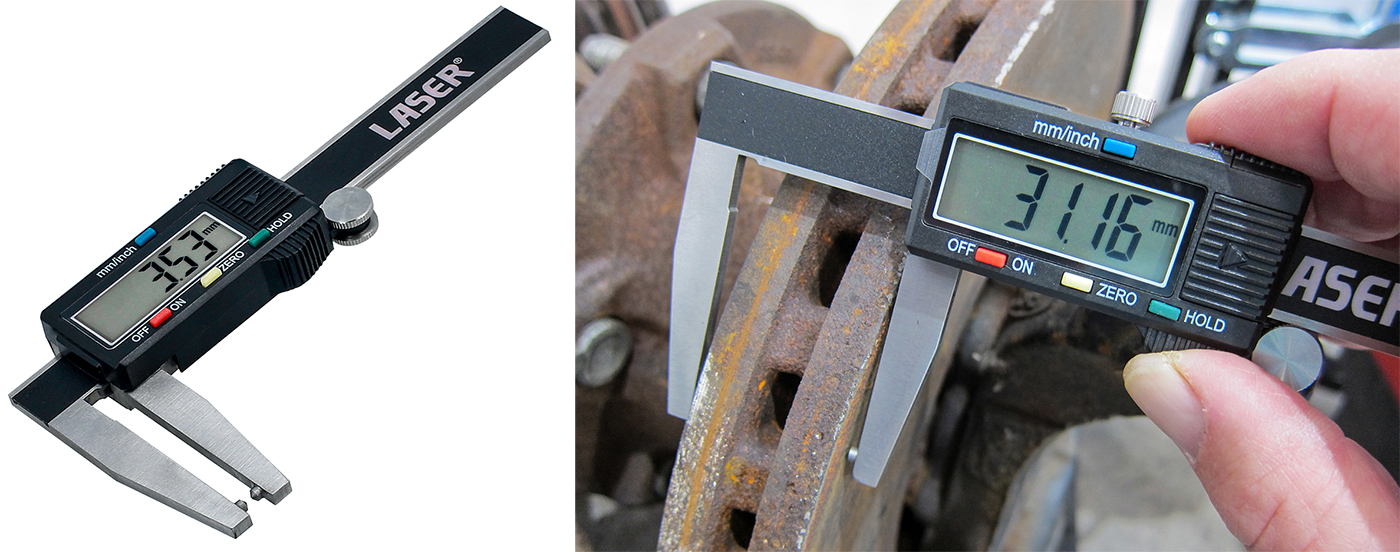 Measure brake disc wear the smart way with Laser Tools