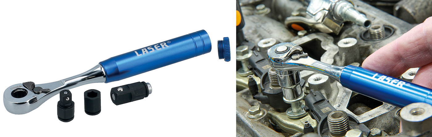 Triple the function, half the size: New 3-in-1 Mini Ratchet from Laser Tools