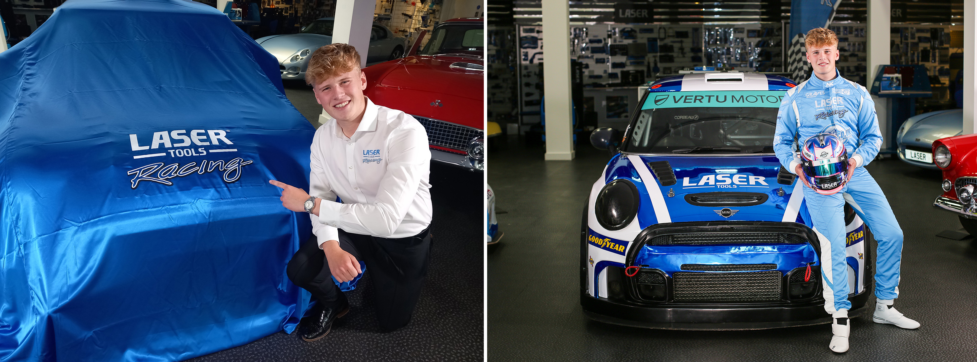 Laser Tools Racing Announces Partnership with Rising Star Nelson King in the Vertu Motors MINI CHALLENGE JCW Category