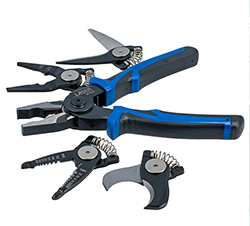 Multi-function interchangeable-head plier set 