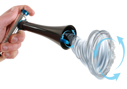 Blast away dirt and debris with this new compact swirl blowgun 