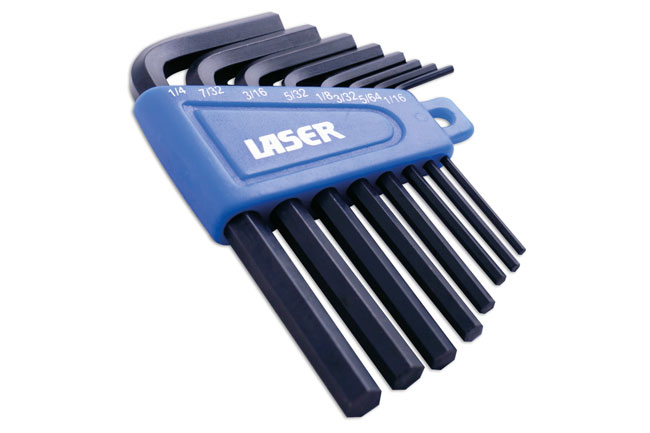 Laser Tools 0267 Imperial Hex Key Set 8pc