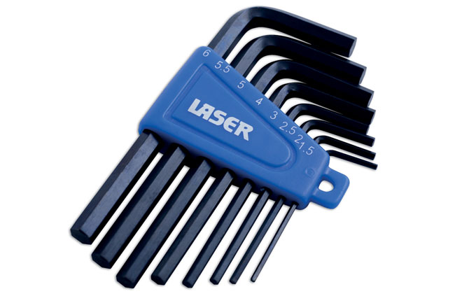 Laser Tools 0268 Metric Hex Key Set 8pc