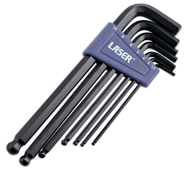 Laser Tools 0272 Ball End Hex Key Set 7pc