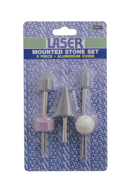 Laser Tools 0341 Mounted Stone Set 5pc