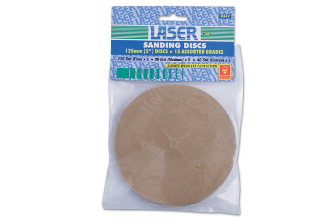 Laser Tools 0347 Sanding Discs 15pc