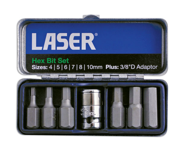 Laser Tools 0593 Hex Bit Set 7pc