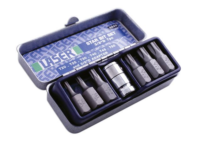 Laser Tools 0595 Star Bit Set 7pc