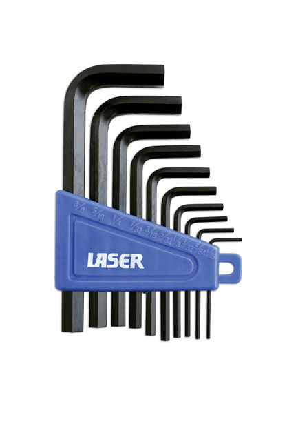 Laser Tools 0951 Imperial Hex Key Set 10pc