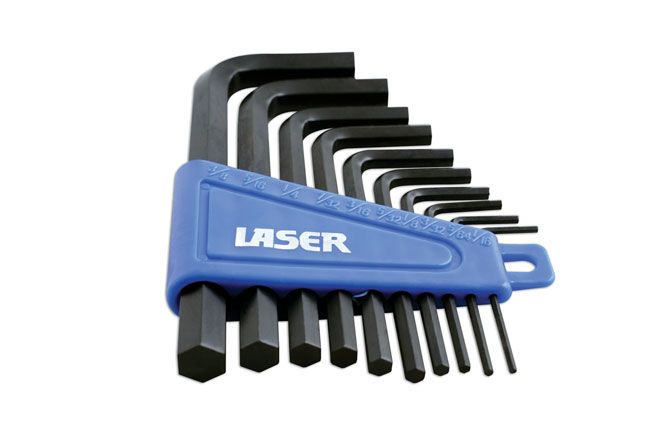 Laser Tools 0951 Imperial Hex Key Set 10pc