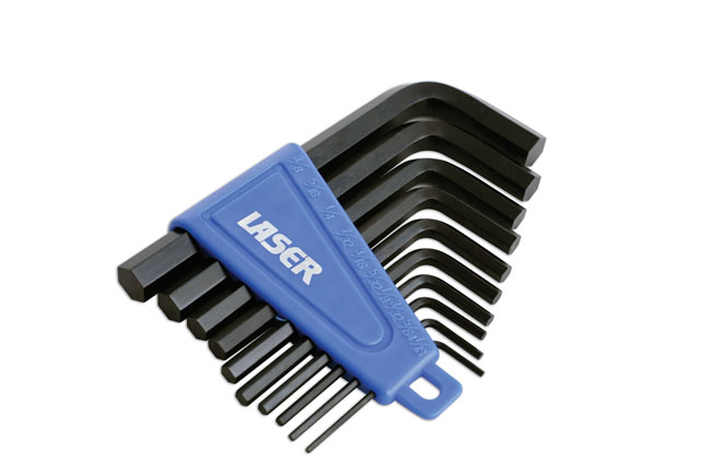 Laser Tools 0951 Imperial Hex Key Set 10pc