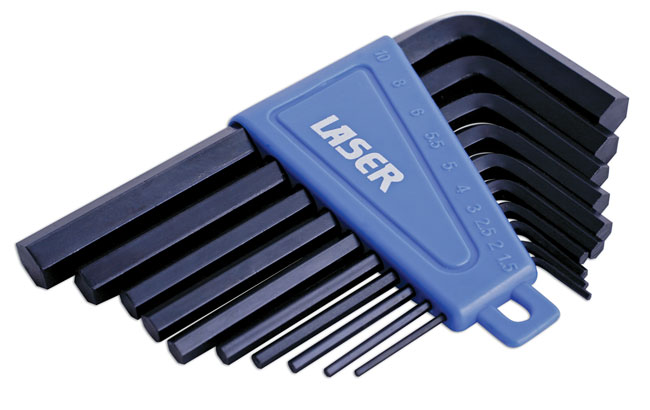 Laser Tools 0952 Metric Hex Key Set 10pc