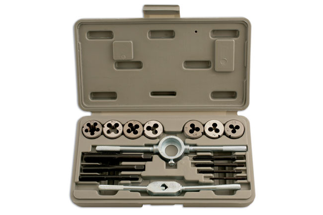 Laser Tools 1398 Metric Tap & Die Set 16pc