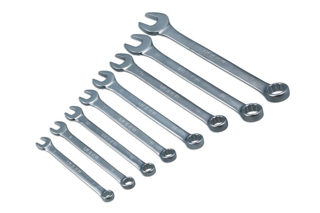 Laser Tools 1571 Combination Spanner Set 8 - 19mm 8pc