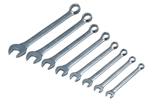 Laser Tools 1571 Combination Spanner Set 8 - 19mm 8pc