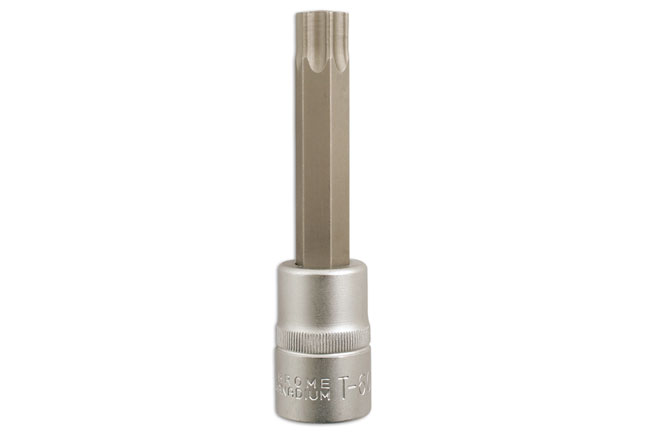 Laser Tools 2112 Long Series Star Socket Bit 1/2"D T60