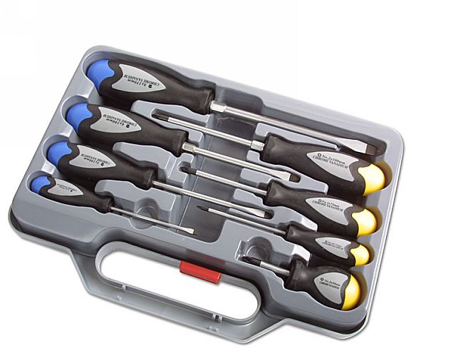 Colour coded screwdriver set