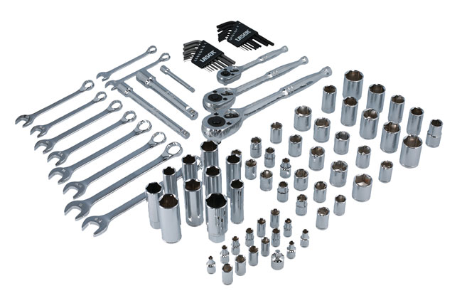 Laser Tools 3500 Socket and Spanner Set AF/Metric 1/4"D, 3/8"D, 1/2"D 89pc