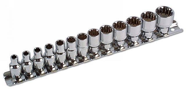 Laser Tools 3592 Alldrive Socket Set 1/4"D 13pc