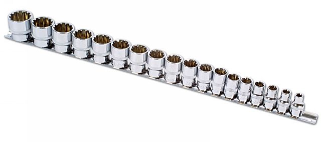 Laser Tools 3593 Alldrive Socket Set 3/8"D 18pc