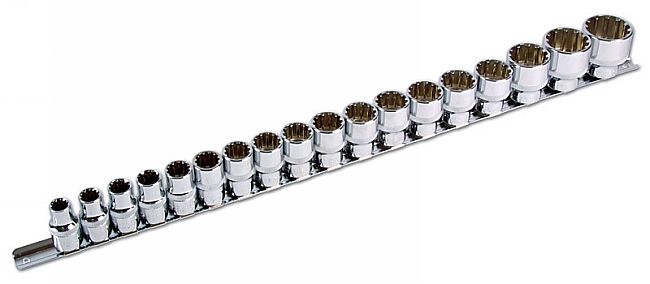 Laser Tools 3594 Alldrive Socket Set 1/2"D 18pc