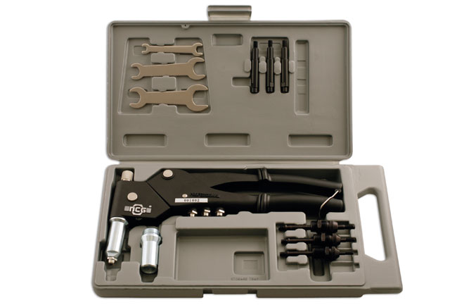 Laser Tools 3713 Swivel Head Riveter Set