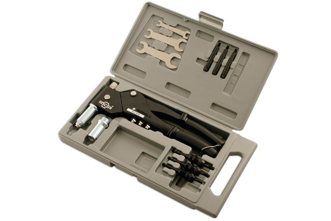 Laser Tools 3713 Swivel Head Riveter Set