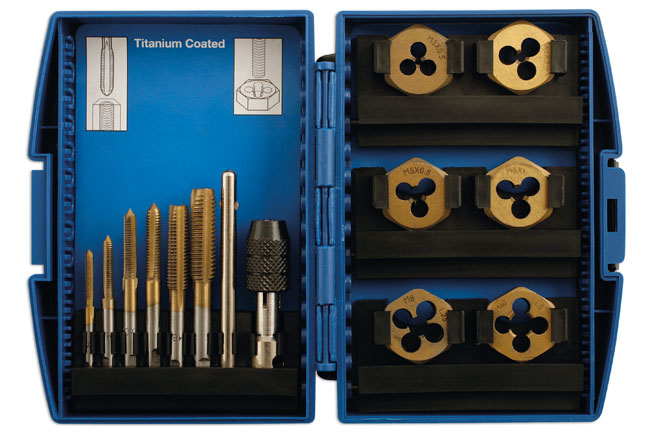 Laser Tools 4026 Metric Tap & Die Set 13pc