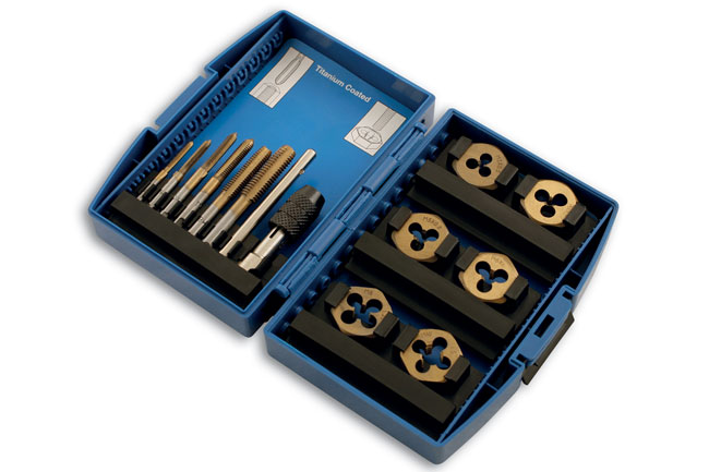 Laser Tools 4026 Metric Tap & Die Set 13pc