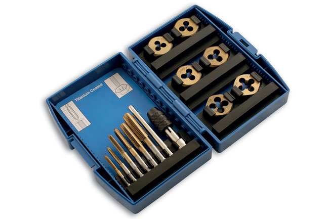 Laser Tools 4026 Metric Tap & Die Set 13pc