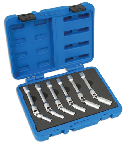 Laser Tools 4324 Glow Plug Socket Set - Extra Long 3/8"D 6pc