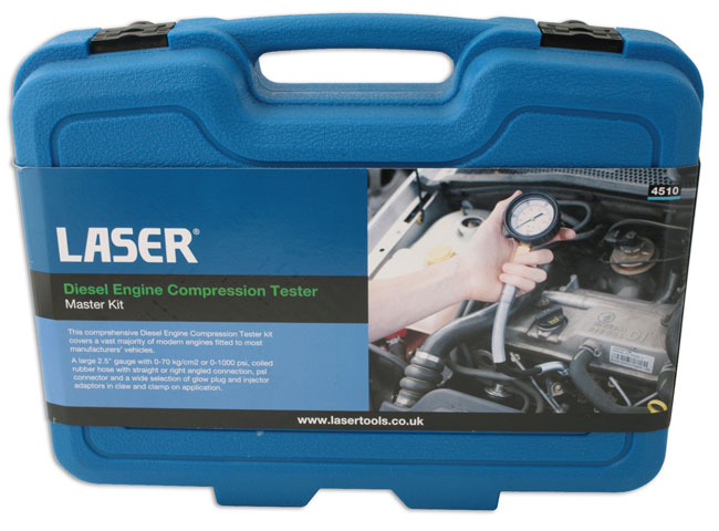 Laser Tools 4510 Diesel Engine Compression Master Test Kit