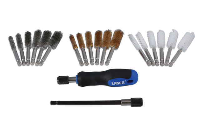 Laser Tools 4710 Wire Brush Set 20pc