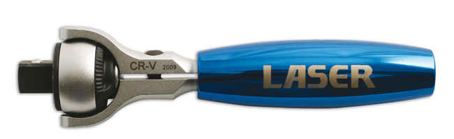 Laser Tools 4775 Swivel Head Ratchet 3/8"D (CD)