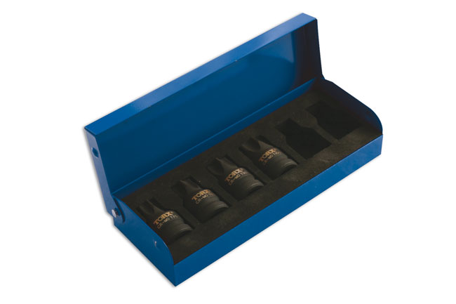 Laser Tools 4947 Heavy Duty Torx® Socket Bit Set 1/2"D 6pc