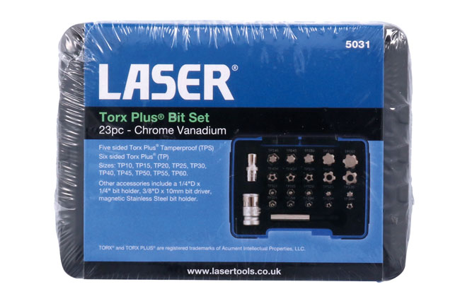 Laser Tools 5031 Torx Plus® Bit Set 23pc